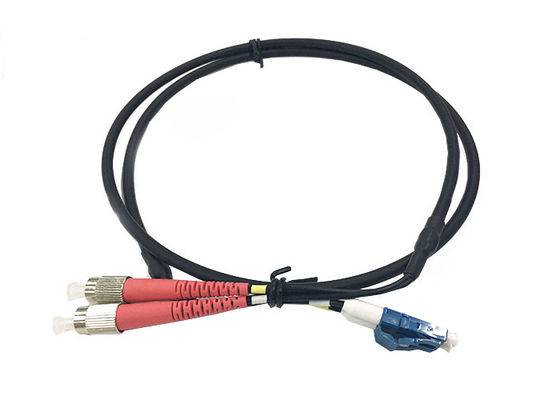 cavo a fibre ottiche del duplex di singolo modo di 4.8mm, cavo di toppa di LC UPC