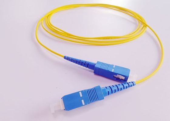 Sc a fibra ottica semplice UPC del cavo di toppa di LSZH 2.0mm Ftth